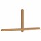Ekena Millwork Eugene Smooth Timber Gable Bracket, Western Red Cedar, 96"W x 36"H x 3 1/2"D x 3 1/2"F, 9/12 Pitch GBW096X36X0404EUG00SWR - alternate 3